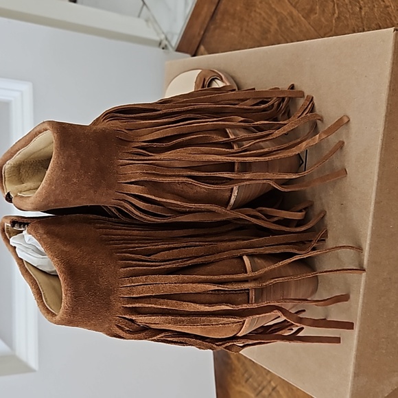 Koolabura fringe wedge sandals - Picture 8 of 13